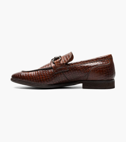 Stacy Adams Feronte Moc Toe Bit Slip On Stacy Adams Last Pairs - Cognac