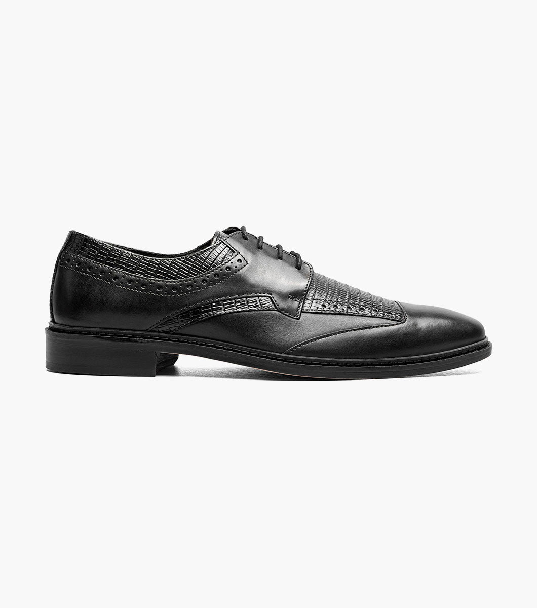 Stacy Adams Gambetta Modified Cap Toe Oxford Clearance Men’s Shoes - Black