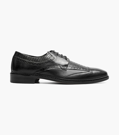 Stacy Adams Gambetta Modified Cap Toe Oxford Clearance Men’s Shoes - Black