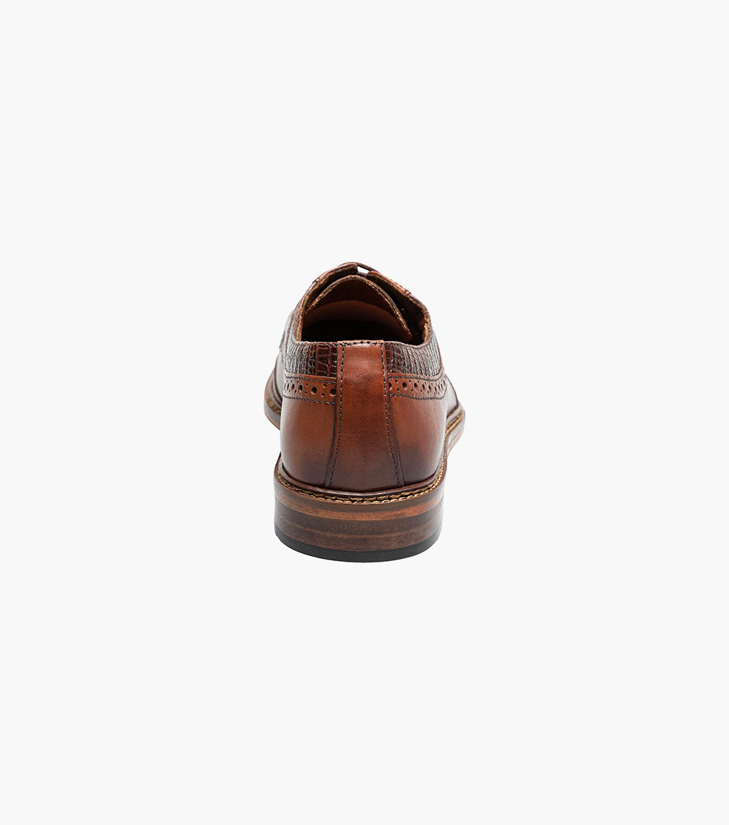Stacy Adams Gambetta Modified Cap Toe Oxford Clearance Men’s Shoes - Cognac