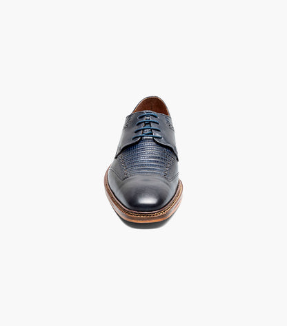 Stacy Adams Gambetta Modified Cap Toe Oxford Clearance Men’s Shoes - Navy