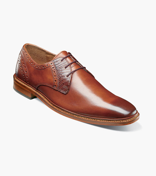Stacy Adams Giorgetti Plain Toe Oxford Men’s Dress Shoes - Cognac