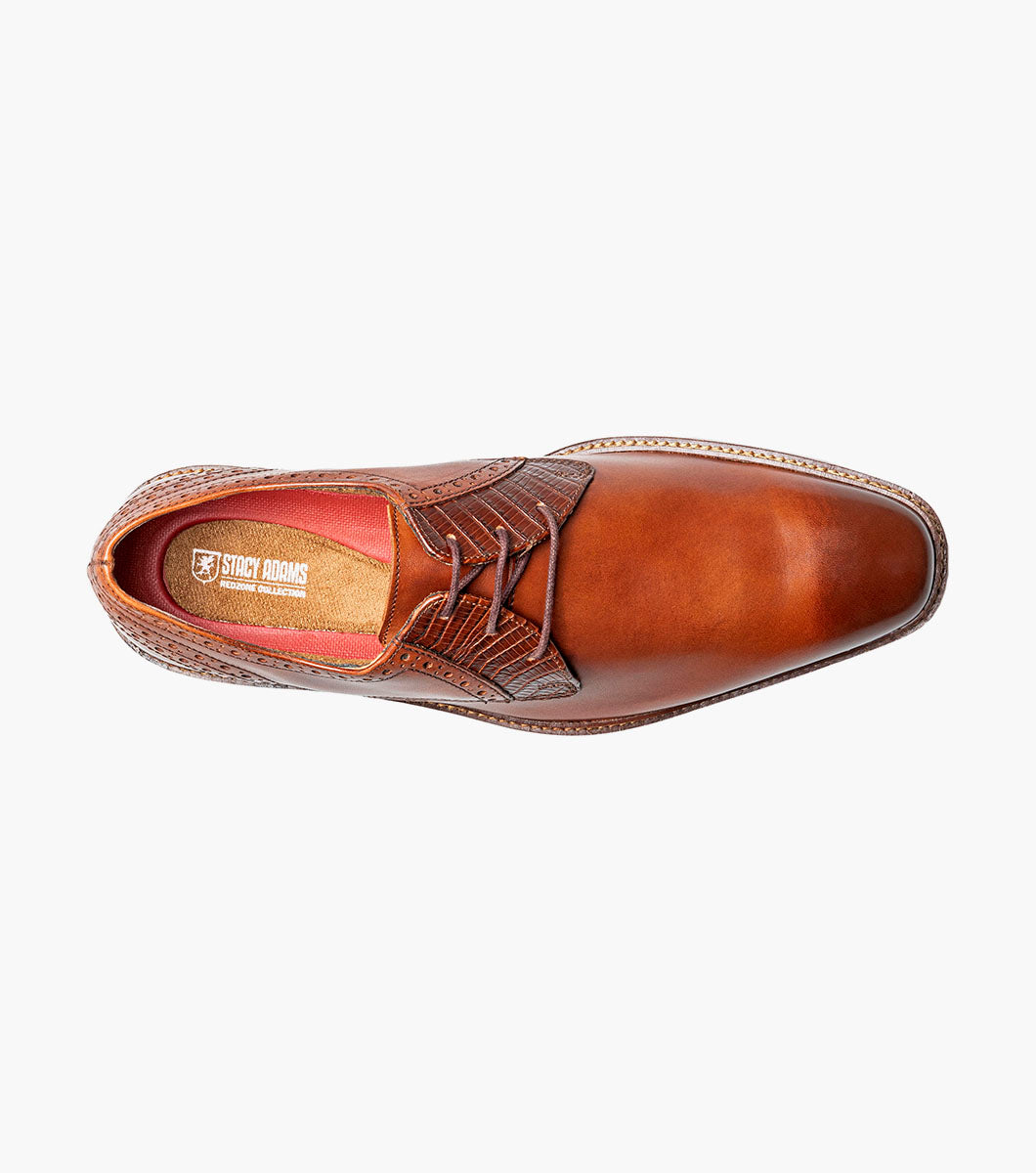 Stacy Adams Giorgetti Plain Toe Oxford Men’s Dress Shoes - Cognac