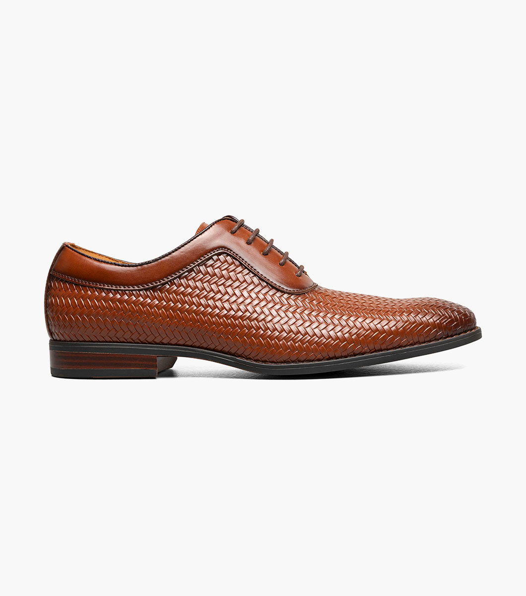 Stacy Adams Nealon Plain Toe Oxford Men’s Dress Shoes - Cognac