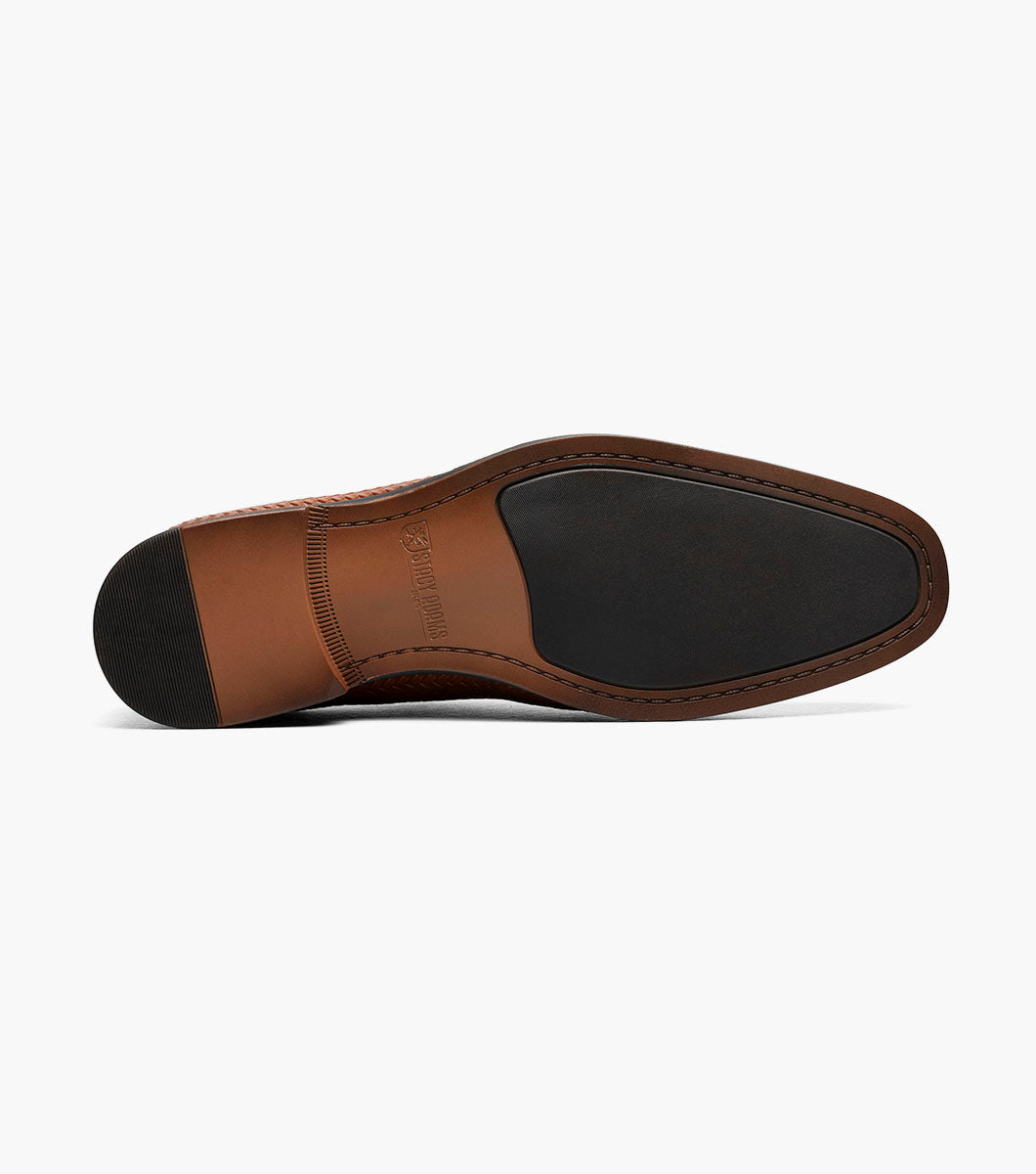 Stacy Adams Nealon Plain Toe Oxford Men’s Dress Shoes - Cognac