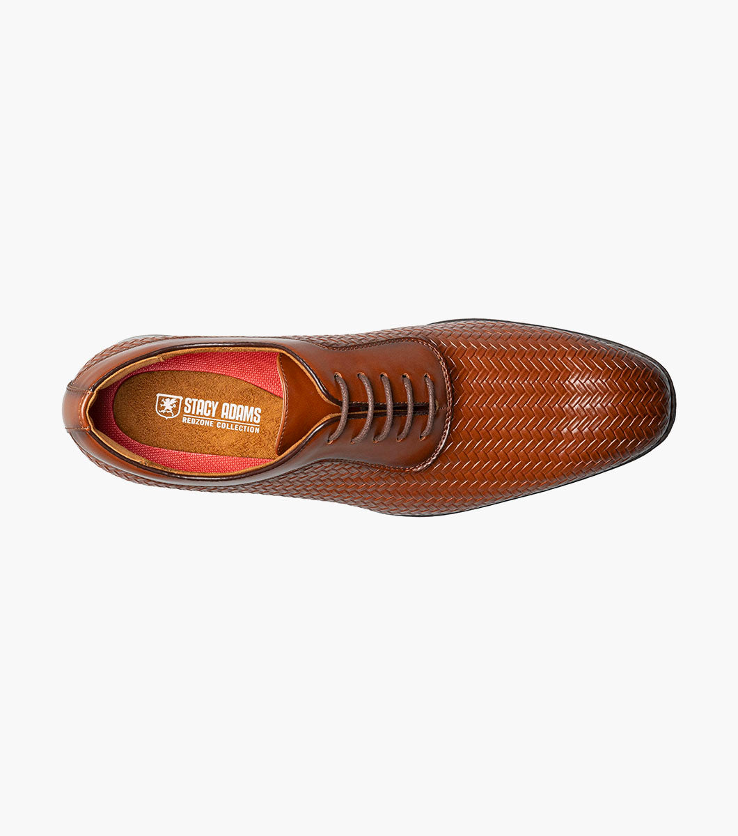 Stacy Adams Nealon Plain Toe Oxford Men’s Dress Shoes - Cognac