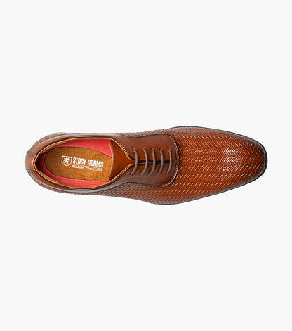 Stacy Adams Nealon Plain Toe Oxford Men’s Dress Shoes - Cognac