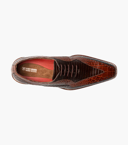 Stacy Adams Tallero V-Tip Oxford Men’s Dress Shoes - Brown Multi