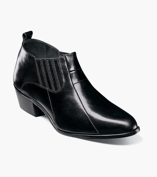 Stacy Adams Sotaro Cuban Heeled Boot Men’s Dress Shoes - Black