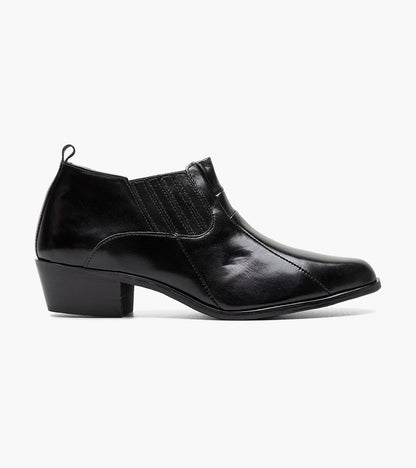 Stacy Adams Sotaro Cuban Heeled Boot Men’s Dress Shoes - Black