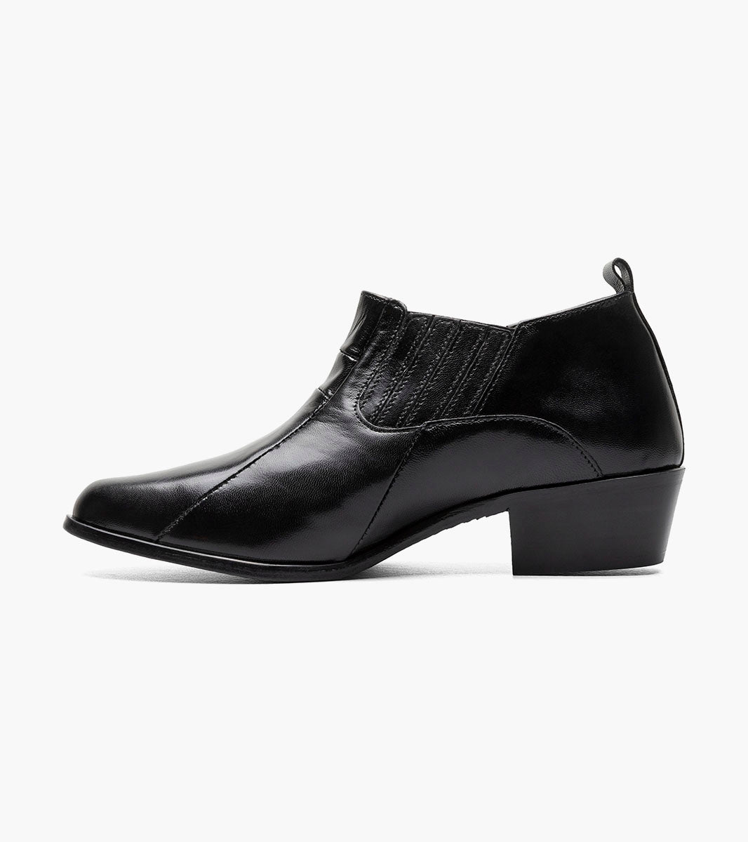 Stacy Adams Sotaro Cuban Heeled Boot Men’s Dress Shoes - Black