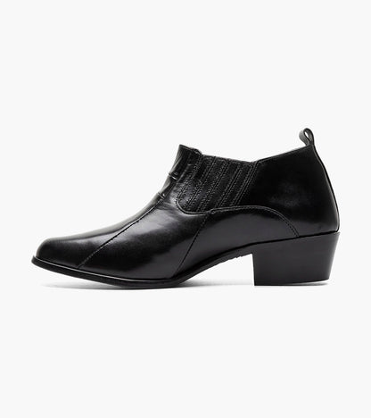 Stacy Adams Sotaro Cuban Heeled Boot Men’s Dress Shoes - Black