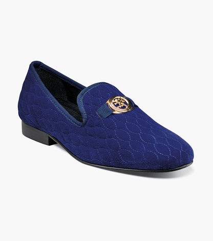 Stacy Adams Valet Slip On Bit Loafer Men’s Dress Shoes - Blue