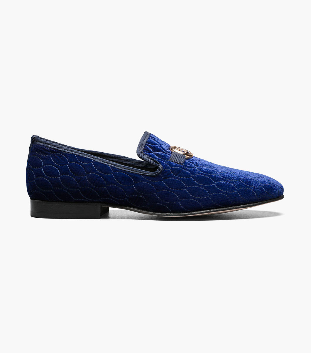 Stacy Adams Valet Slip On Bit Loafer Men’s Dress Shoes - Blue