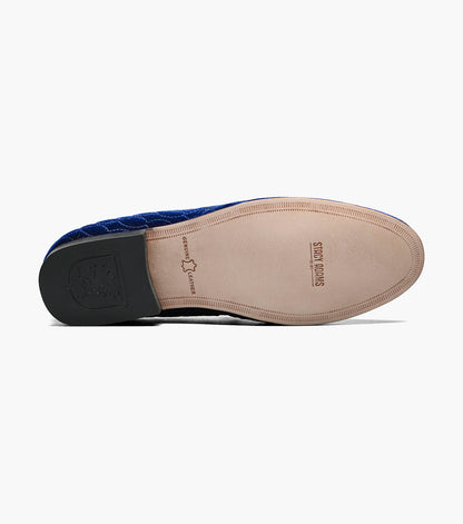 Stacy Adams Valet Slip On Bit Loafer Men’s Dress Shoes - Blue