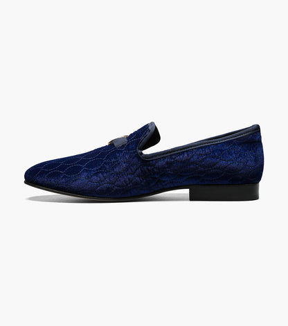 Stacy Adams Valet Slip On Bit Loafer Men’s Dress Shoes - Blue