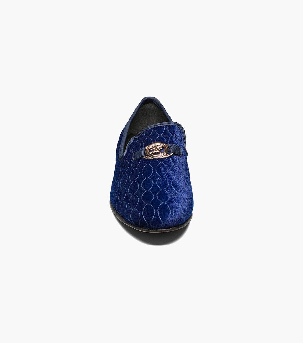 Stacy Adams Valet Slip On Bit Loafer Men’s Dress Shoes - Blue