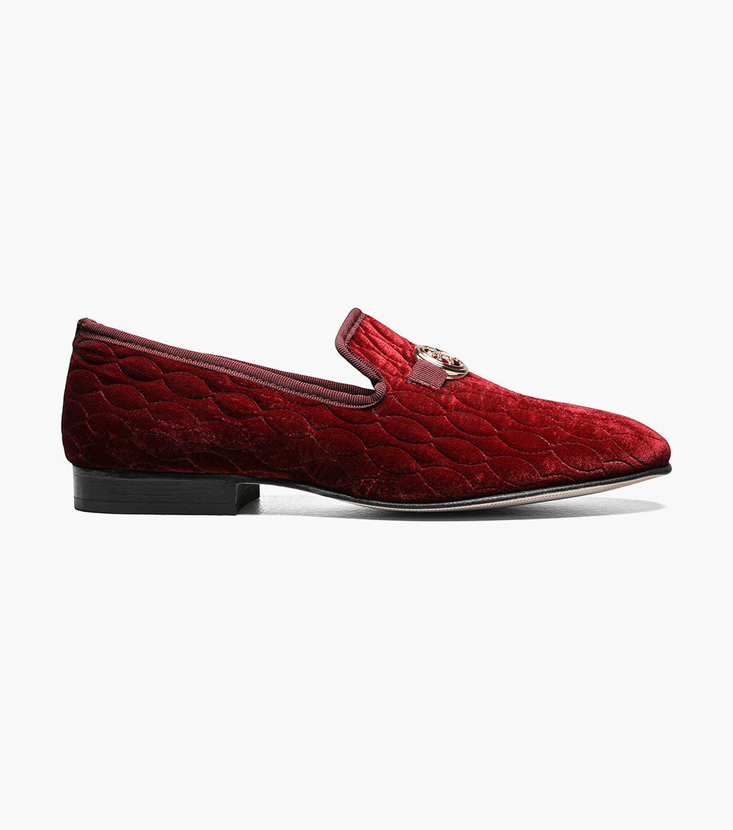 Stacy Adams Valet Slip On Bit Loafer Men’s Dress Shoes - Burgundy