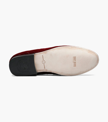 Stacy Adams Valet Slip On Bit Loafer Men’s Dress Shoes - Burgundy