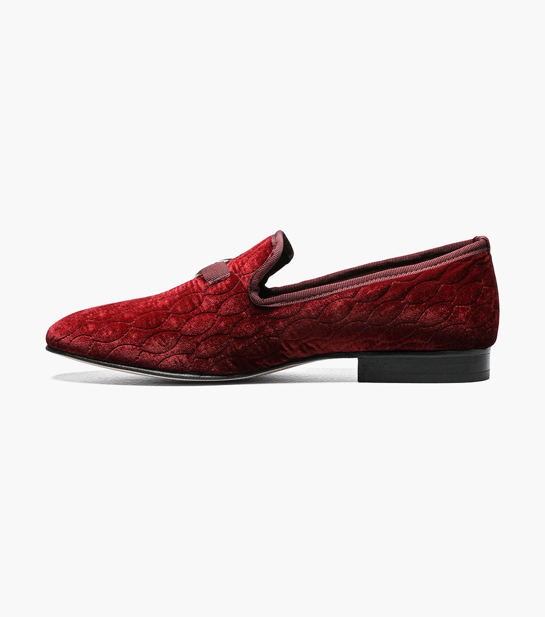 Stacy Adams Valet Slip On Bit Loafer Men’s Dress Shoes - Burgundy