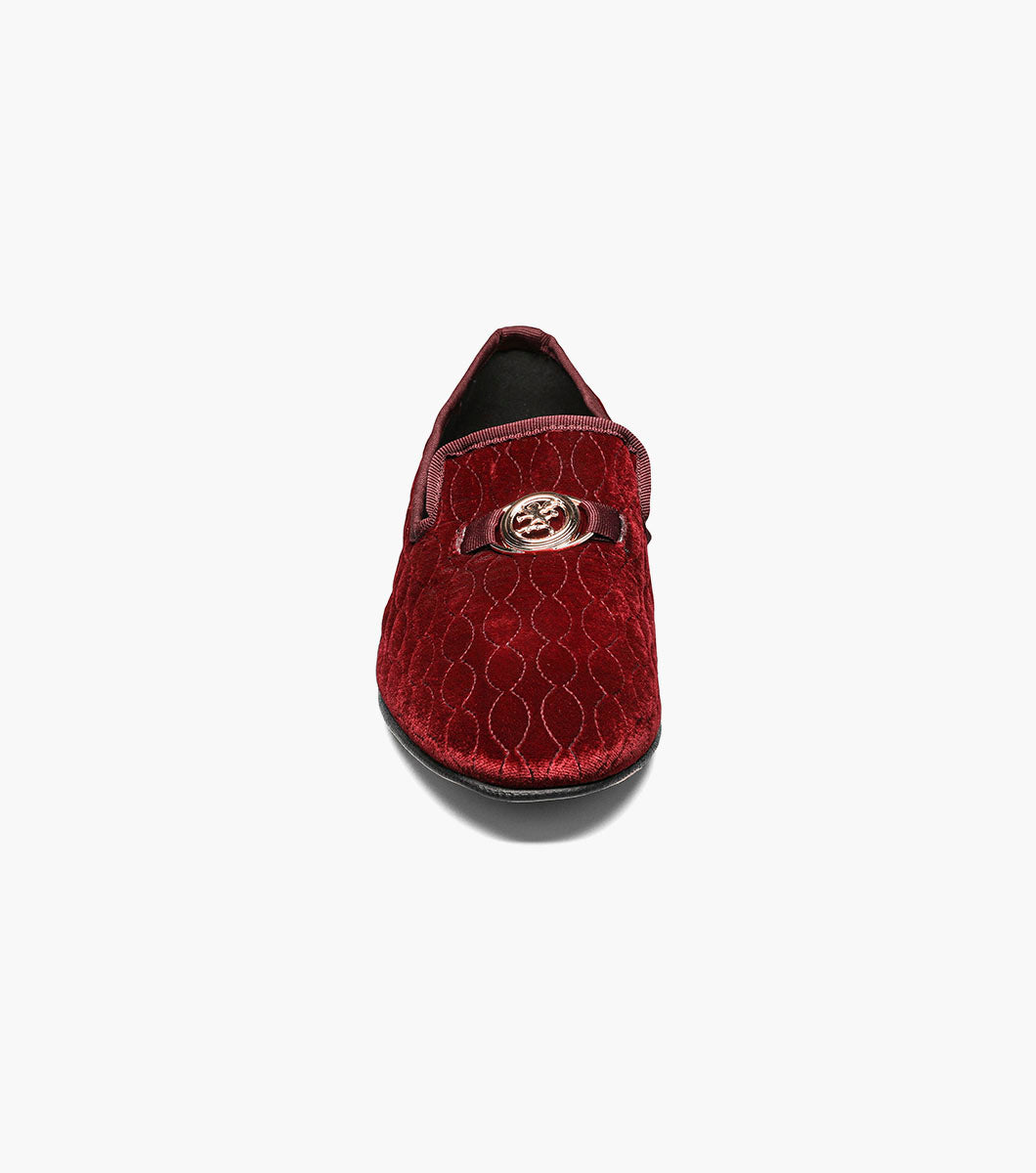 Stacy Adams Valet Slip On Bit Loafer Men’s Dress Shoes - Burgundy