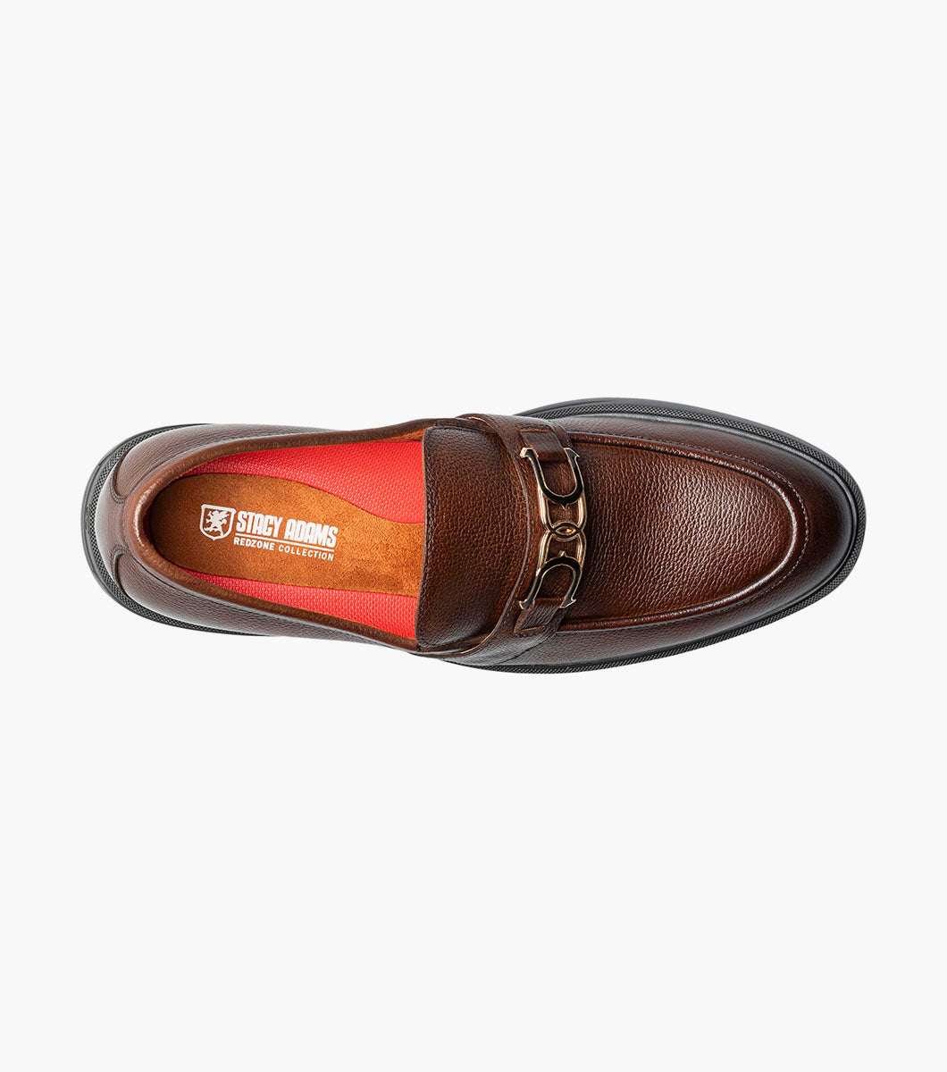 Stacy Adams Todridge Moc Toe Bit Slip On Clearance Men’s Shoes - Brown Tumbled