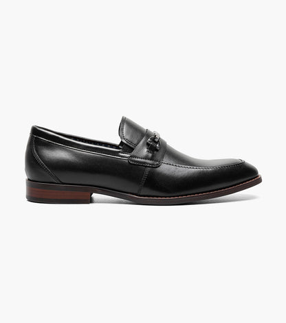 Stacy Adams Kaylor Moc Toe Bit Slip On Men’s Dress Shoes - Black