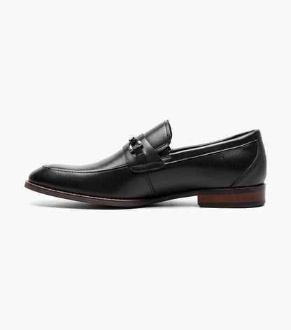 Stacy Adams Kaylor Moc Toe Bit Slip On Men’s Dress Shoes - Black