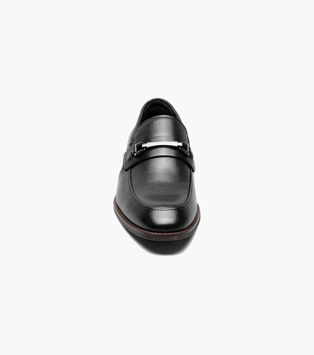 Stacy Adams Kaylor Moc Toe Bit Slip On Men’s Dress Shoes - Black
