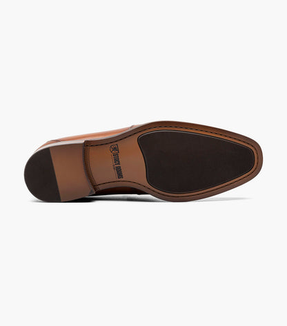Stacy Adams Kaylor Moc Toe Bit Slip On Men’s Dress Shoes - Cognac