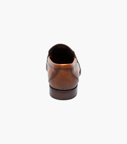 Stacy Adams Kaylor Moc Toe Bit Slip On Men’s Dress Shoes - Cognac