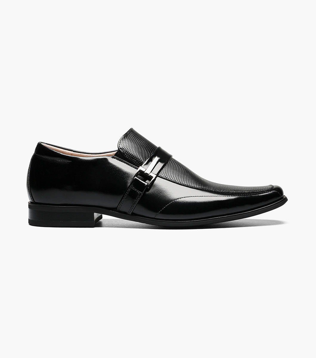 Stacy Adams Beau Moc Toe Loafer Men’s Dress Shoes - Black