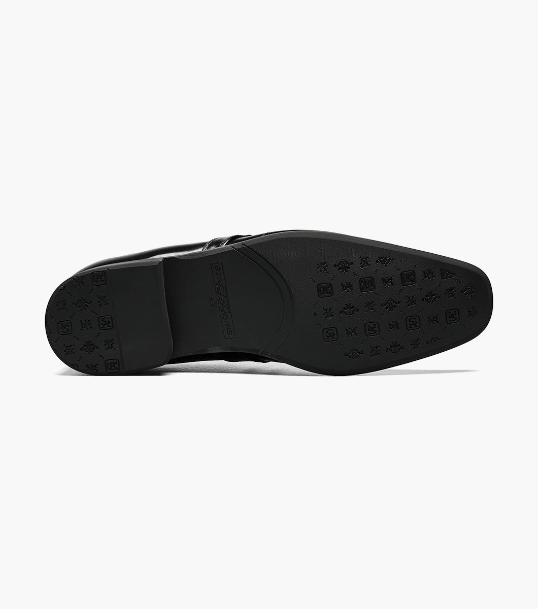 Stacy Adams Beau Moc Toe Loafer Men’s Dress Shoes - Black
