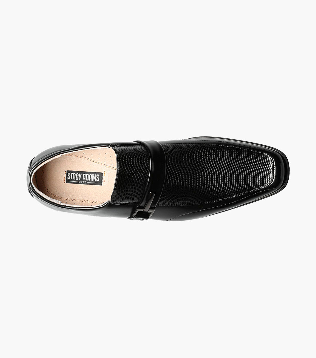 Stacy Adams Beau Moc Toe Loafer Men’s Dress Shoes - Black