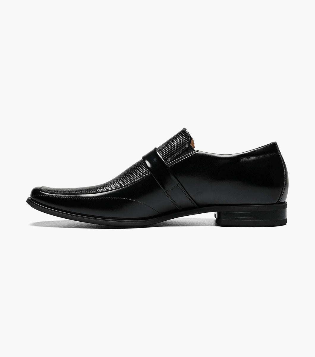 Stacy Adams Beau Moc Toe Loafer Men’s Dress Shoes - Black