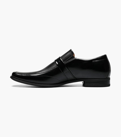 Stacy Adams Beau Moc Toe Loafer Men’s Dress Shoes - Black