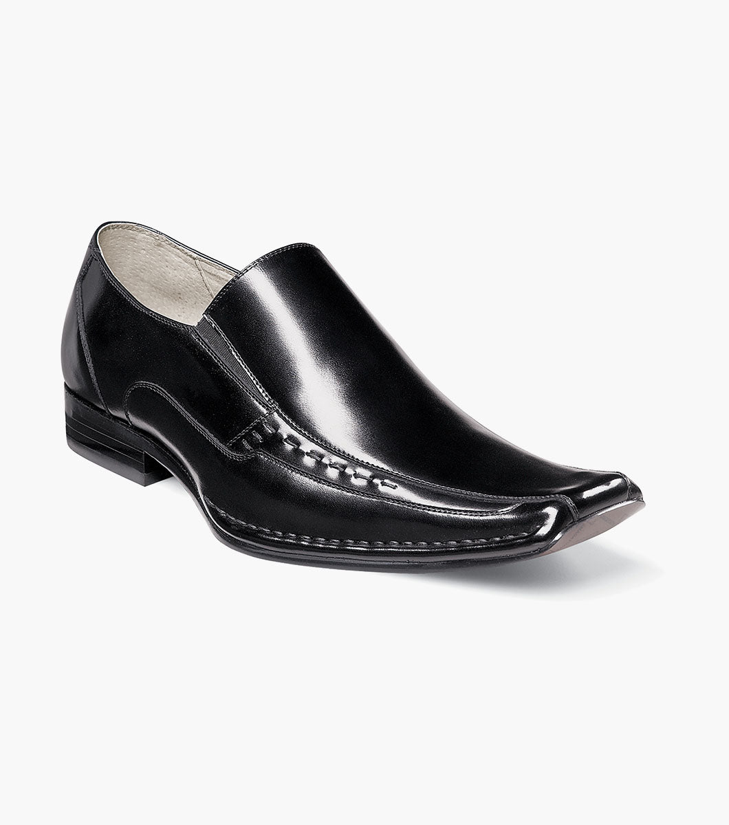 Stacy Adams Templin Bike Toe Loafer Men’s Dress Shoes - Black