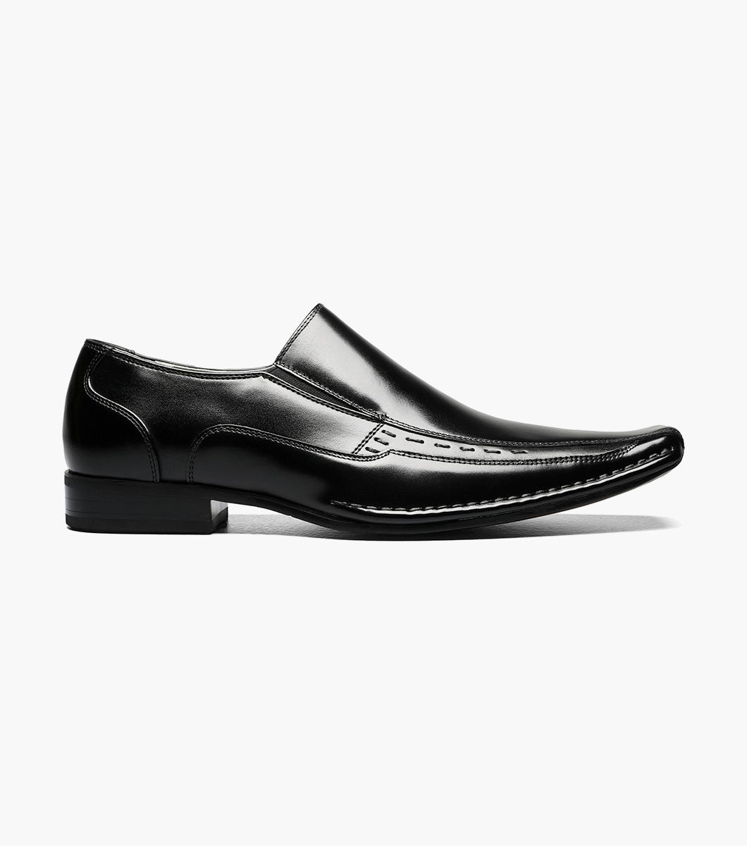 Stacy Adams Templin Bike Toe Loafer Men’s Dress Shoes - Black