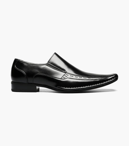 Stacy Adams Templin Bike Toe Loafer Men’s Dress Shoes - Black
