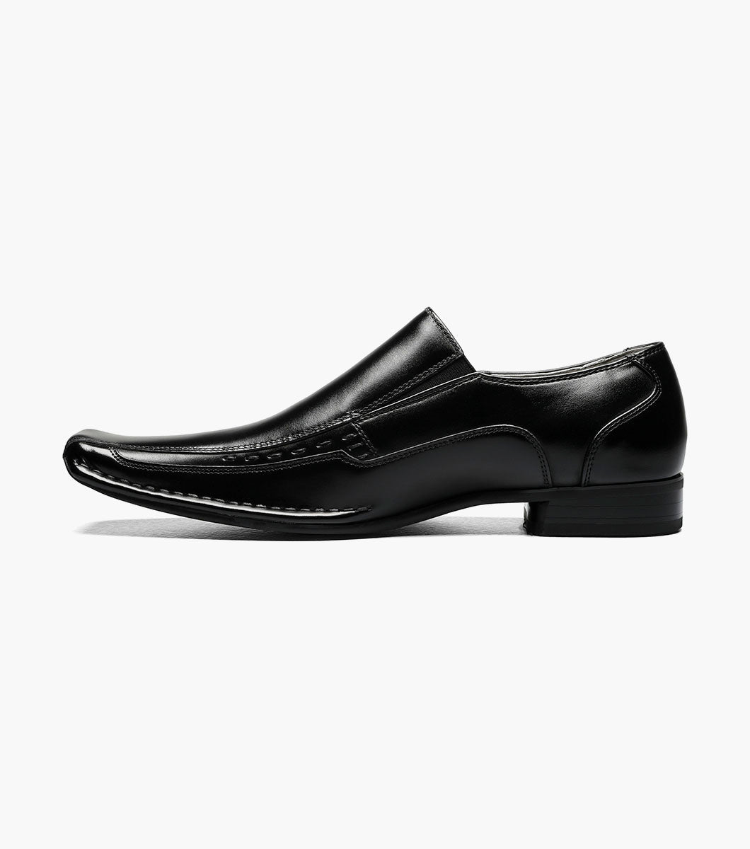 Stacy Adams Templin Bike Toe Loafer Men’s Dress Shoes - Black