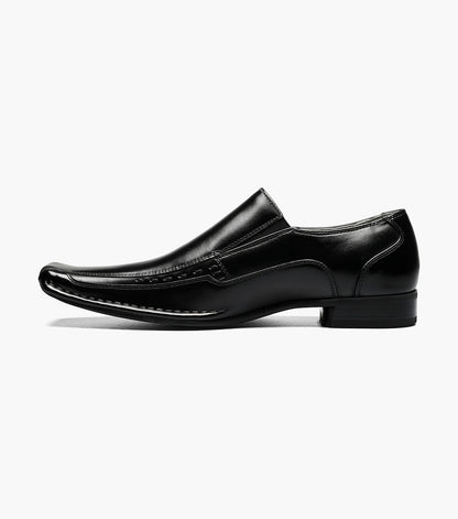 Stacy Adams Templin Bike Toe Loafer Men’s Dress Shoes - Black