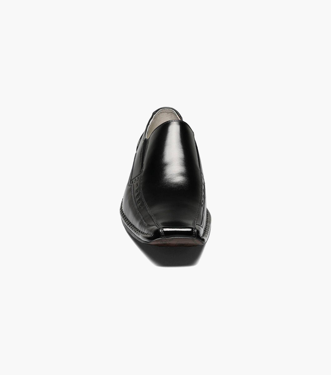 Stacy Adams Templin Bike Toe Loafer Men’s Dress Shoes - Black