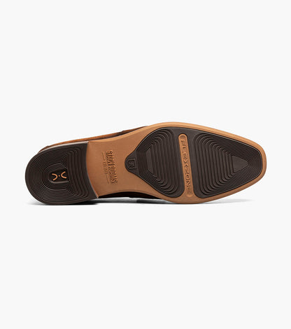 Stacy Adams Burke Moc Toe Saddle Slip On Men’s Dress Shoes - Copper