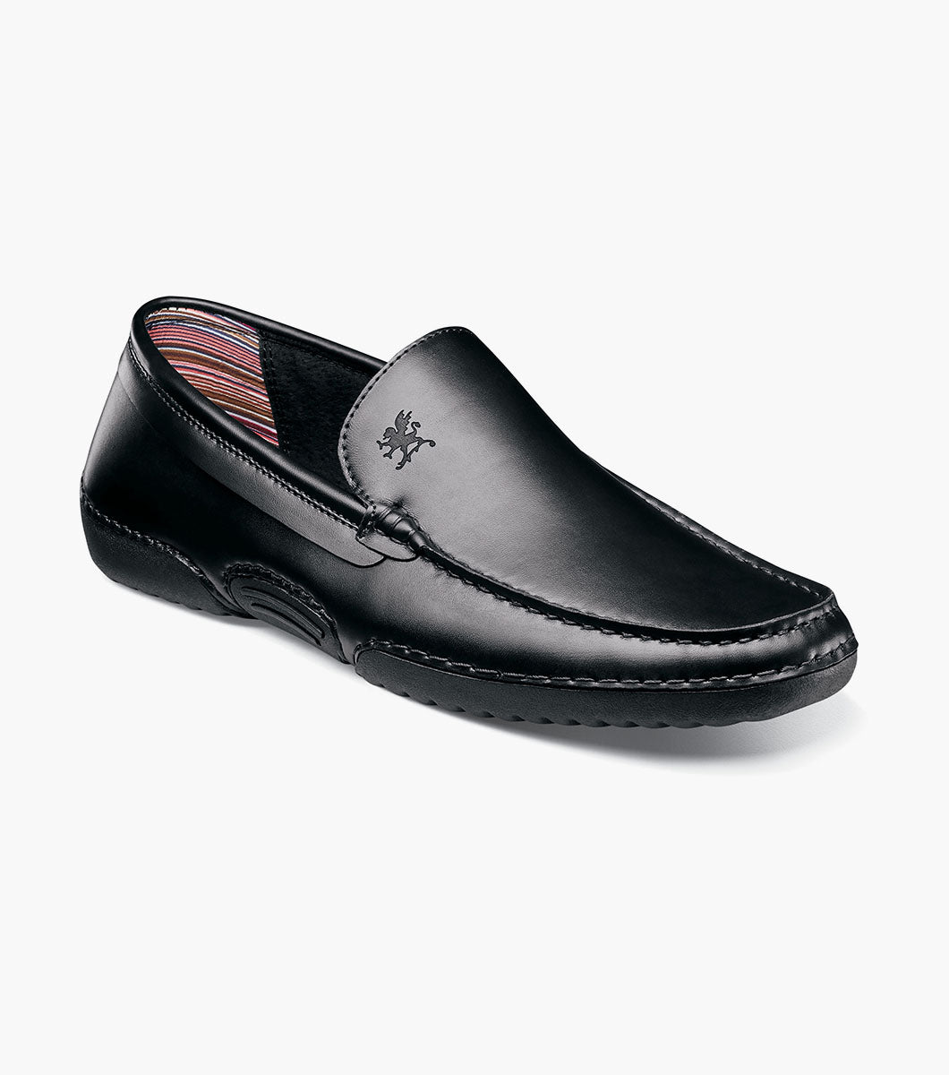 Stacy Adams Del Moc Toe Slip On Men’s Dress Shoes - Black