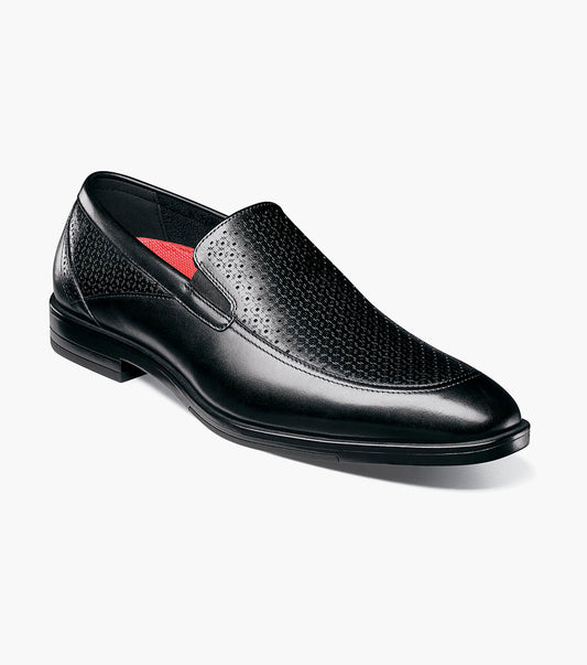 Stacy Adams Aiden Moc Toe Slip On Men’s Dress Shoes - Black