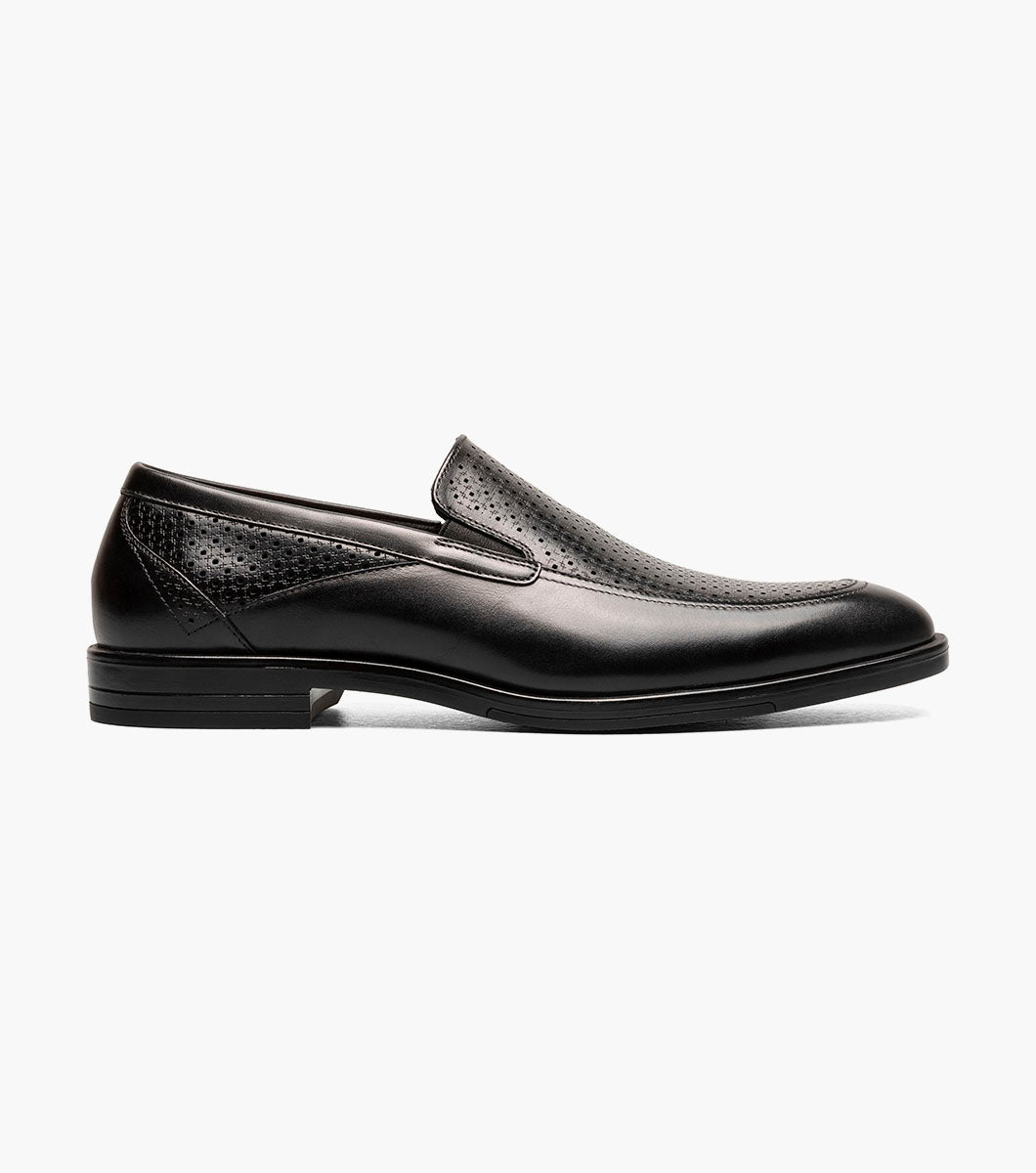 Stacy Adams Aiden Moc Toe Slip On Men’s Dress Shoes - Black