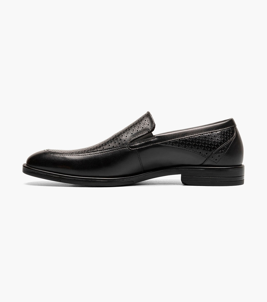 Stacy Adams Aiden Moc Toe Slip On Men’s Dress Shoes - Black