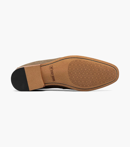 Stacy Adams Gill Moc Toe Saddle Slip On Stacy Adams Last Pairs - Mushroom Multi