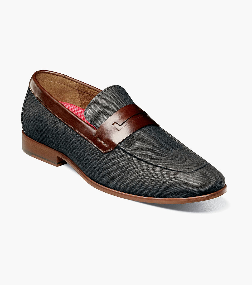 Stacy Adams Gill Moc Toe Saddle Slip On Stacy Adams Last Pairs - Black Multi