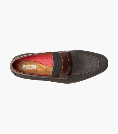 Stacy Adams Gill Moc Toe Saddle Slip On Stacy Adams Last Pairs - Black Multi